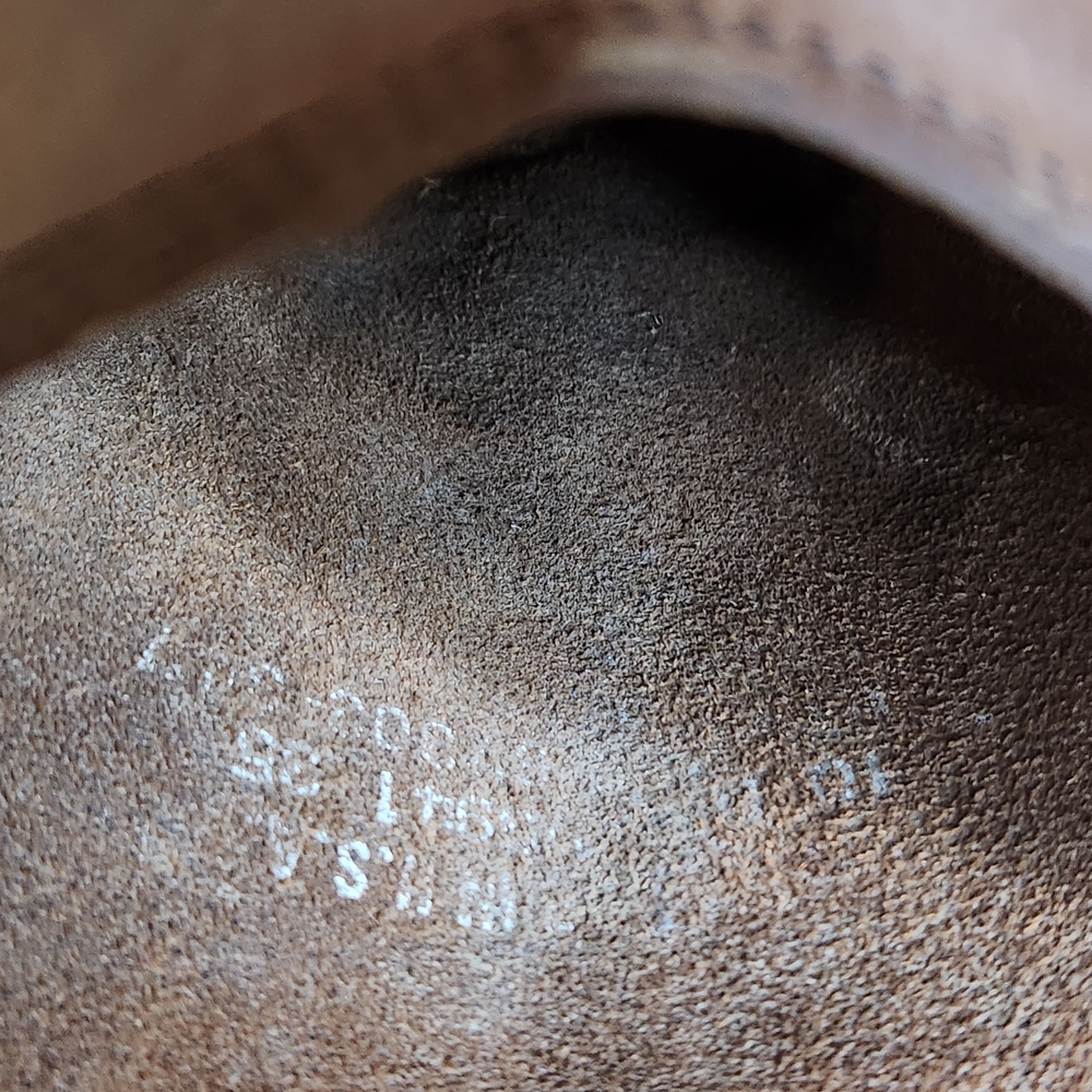 Men's Tan Leather Western Work Boots Sz 10 - Picture 6 of 12